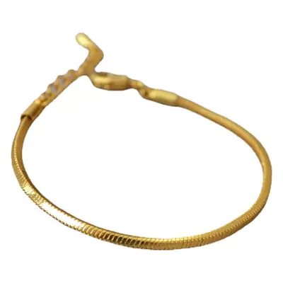 Golden Square Snake Chain Bracelet for Women