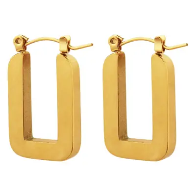 18k Gold Geometric Earrings for Women