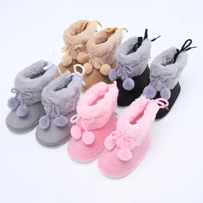 2022 autumn and winter New baby shoes 0-1 years old non-slip soft bottom toddler shoes 3-5-7-9 months baby shoes cotton shoes