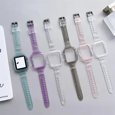 Sparkling One-Piece Watch Strap for Women Men