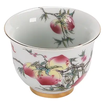 Antique Flower Glaze Tea Cup Large Master Cup
