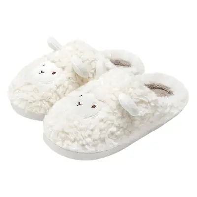 Cotton slippers women's cute autumn and winter home non-slip home Mao Mao warm couple cartoon slippers men's winter wholesale