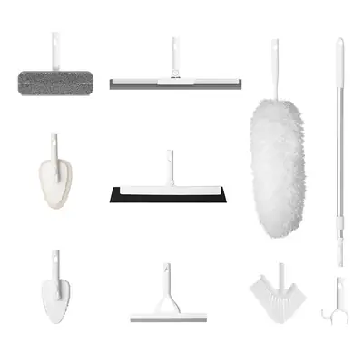 Multi-Tool Household Cleaning Set with Extendable Brush