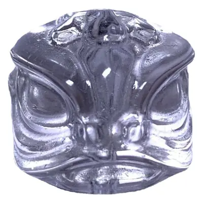 Natural White Crystal Wake Lion Head Beads 14mm