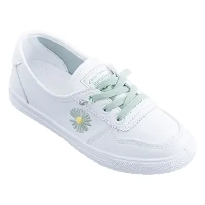 Women's White Floral Lace Slip-On Shoes