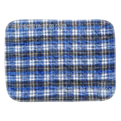 Waterproof Plaid Diaper Mattress Pad for Elderly