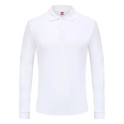 Men's Light Pink Cotton Lapel Polo Shirt 220g