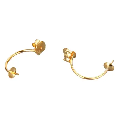 Rose Gold U-Shaped Ear Buckle Earrings 10mm