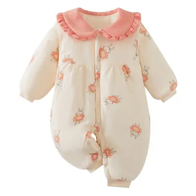 Baby Kayak Climbing Clothes Cotton Orange Floral