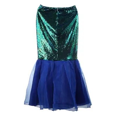 Halloween Mermaid Fishtail Costume Blue Green