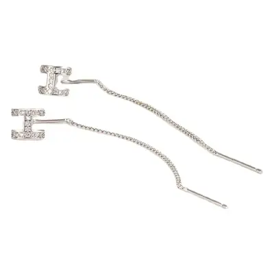 Women's Silver H-Letter Tassel Ear Hooks 2022 Fashion