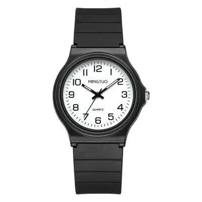 Black Silicone All-Season Watch for Men Women