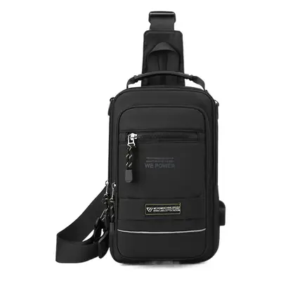 Men's Blue Crossbody Bag with Backpack Design