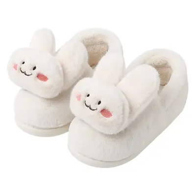 Cute Bunny Cotton Slippers Women Winter Warm Non-Slip