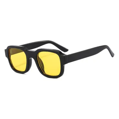 New Korean Thick Frame Leopard Sunglasses Square Decorative Glasses