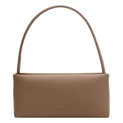 Women Crossbody Bag Beige Leather 2026 New Autumn