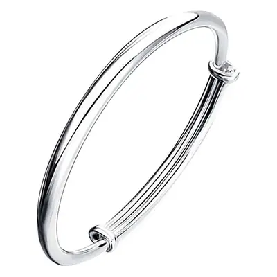 Round Bare Belly Silver Bracelet Women's Wholesale