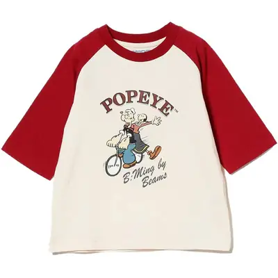 Children Cotton Popke & Mily T-Shirt Red White Spring Autumn