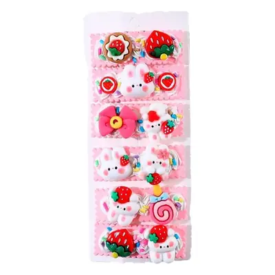 Cute Cartoon Hairpins for Girls Kids Handmade Set
