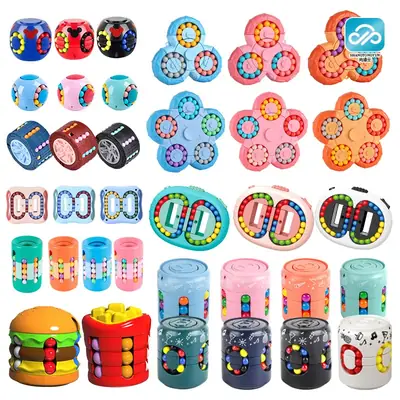 Magic Bean Finger Gyro Puzzle for Kids 3in1