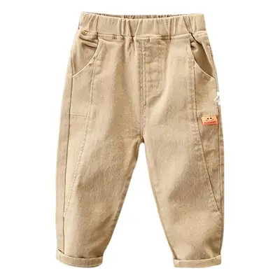 Boys Fleece Lined Black Cargo Pants Loose Fit 2026