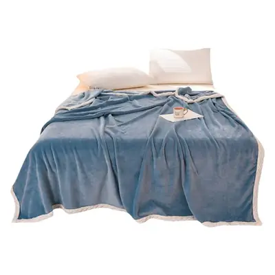 Green Thick Milk Fluff Blanket for Kids & Adults
