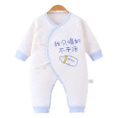 Newborn Three-Layer Warm Robe Pajamas for Baby