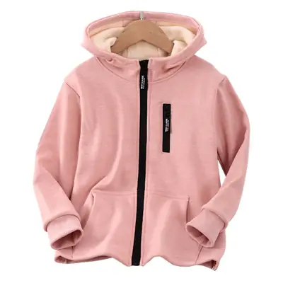 Men Fleece Hoodie Dark Blue Full Zip Winter Warm