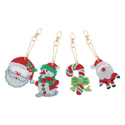 Diamond Embroidered Animal Keychain Set for Girls
