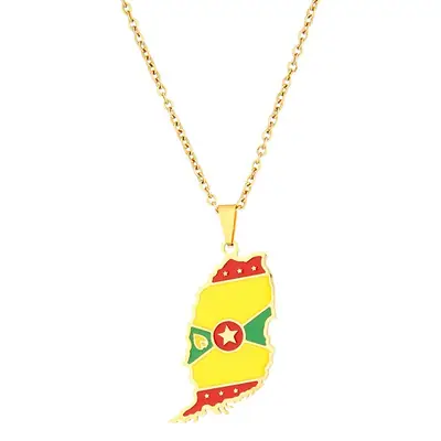 Golden Leaf Necklace with "BREATH" Design for Men Women