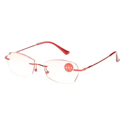 Anti-blue Light Rimless Reading Glasses Women
