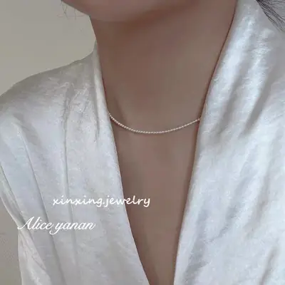 Shiny Pearl Baby Necklace for Women