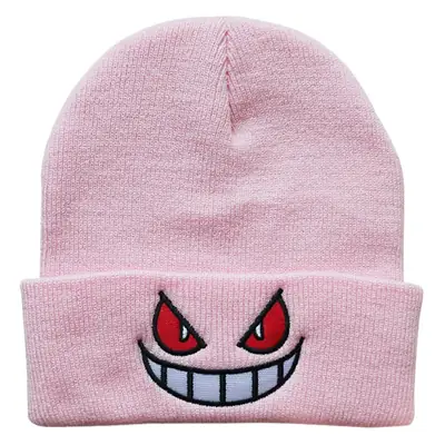Knitted Cartoon Hat Red Eyes Wool Warm Autumn Winter
