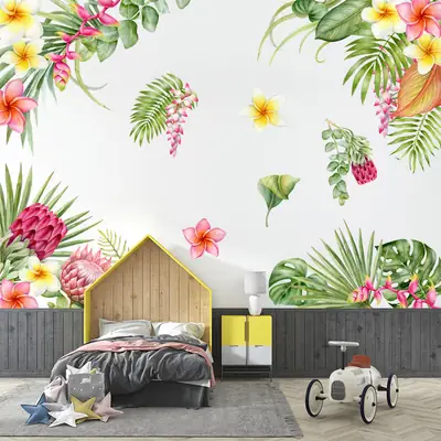 Factory Wholesale Green Plant Wall Sticker Decorative Painting