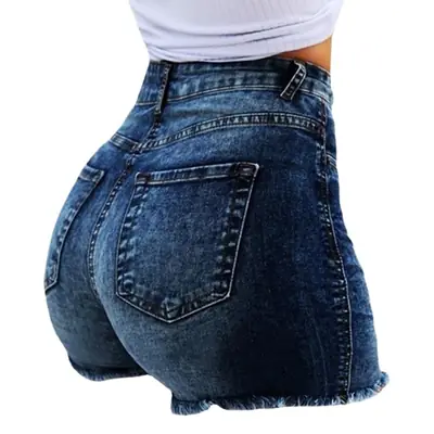 Women Denim Ripped High Waist Shorts Hot Sale