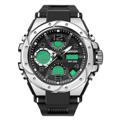 Sanda 6008/6062 Light Blue Digital Men's Watch