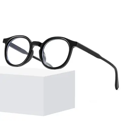 2022 Korean Style Round Black Glasses