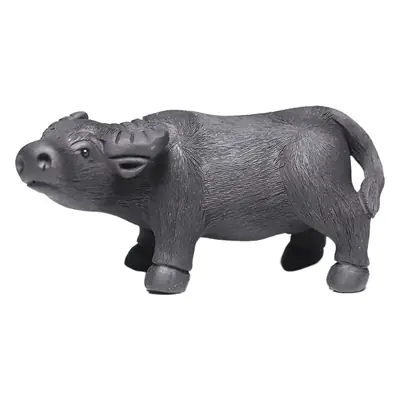 Yixing Purple Sand Handmade Zodiac Cattle Decorative Sculpture