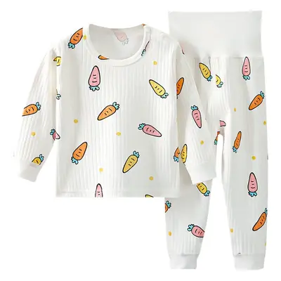 Children Cotton Pajamas Set with Rabbit Print