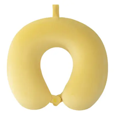 U-Shaped Memory Foam Neck Pillow Light Grey
