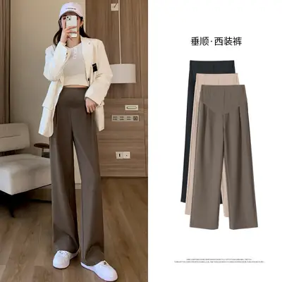 Wide Leg Drapey Pants for Women Autumn 2025