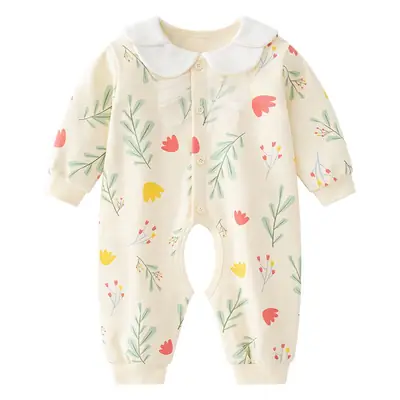 Newborn Pure Cotton Open File Baby Jumpsuit Set