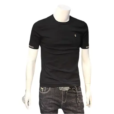 Men's Green Slim Fit T-Shirt Mercerized Cotton