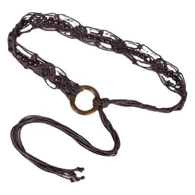 Bohemian Wooden Belt Knot Women's Ethnic Waist Belt