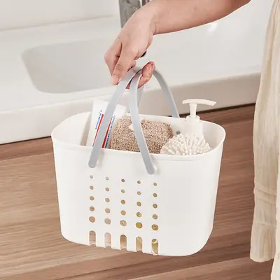 Japanese Plastic Portable Wash Basket Bath Storage Basket
