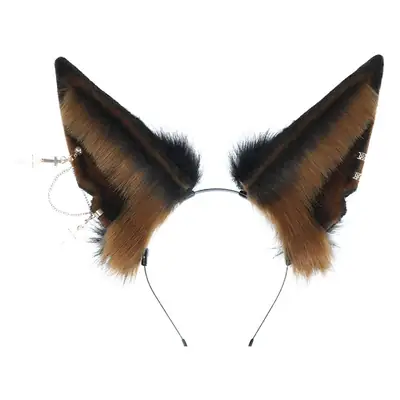 Anubis Wolf Headband B Plush Beast Ear Hair Accessory
