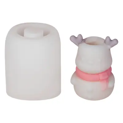 Christmas Aromatherapy Candle Mold Snowman Elk Set