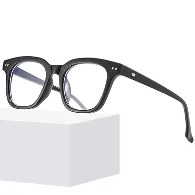 2022 Student Anti-Blue Light Glasses White Clear Frame