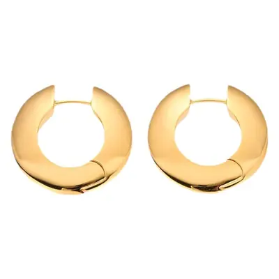 Minimalistic Hoop Earrings Cold Style Gold Plated