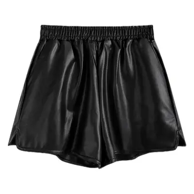 Plus Size Leather Shorts Women Spring Summer 2025
